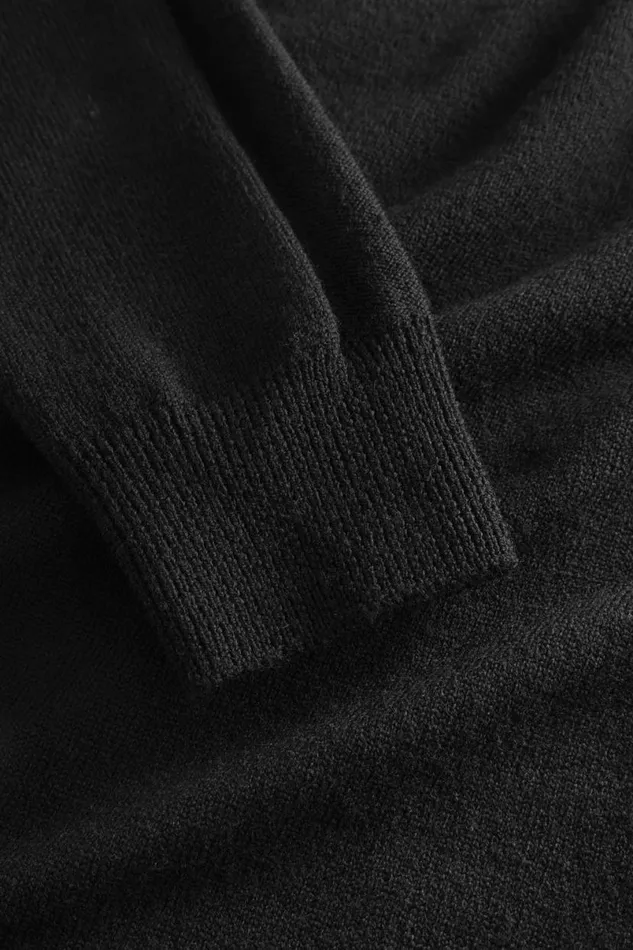 Men Norse Projects Knitwear Hybrid Merino Monogram Black