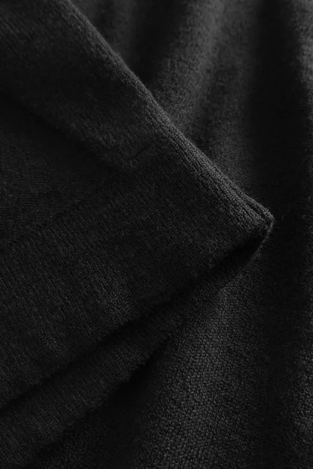 Men Norse Projects Knitwear Hybrid Merino Monogram Black