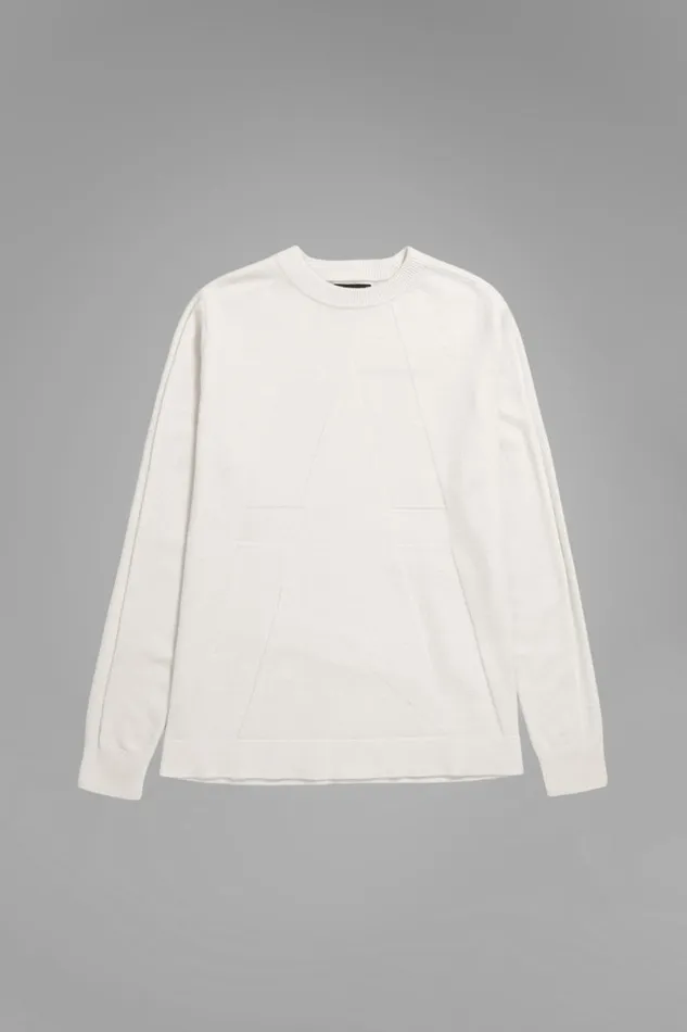 Men Norse Projects Knitwear Hybrid Merino Monogram Ecru