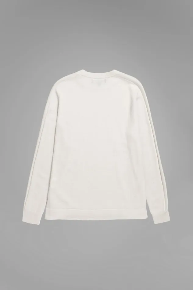 Men Norse Projects Knitwear Hybrid Merino Monogram Ecru