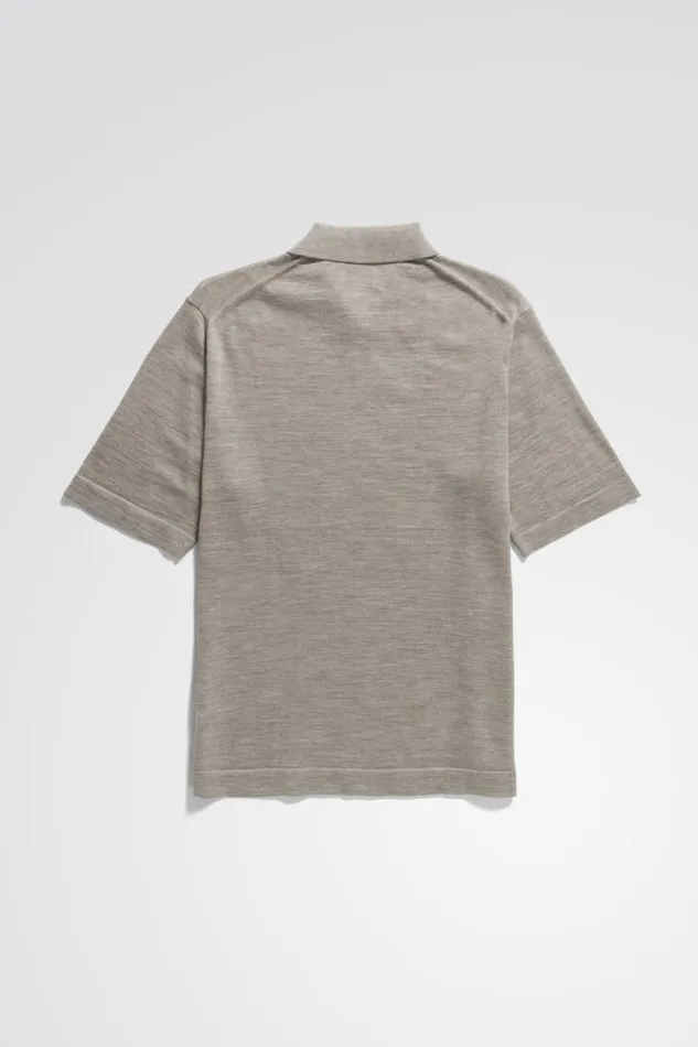 Men Norse Projects Knitwear Jon Tech Merino SS Polo Sand