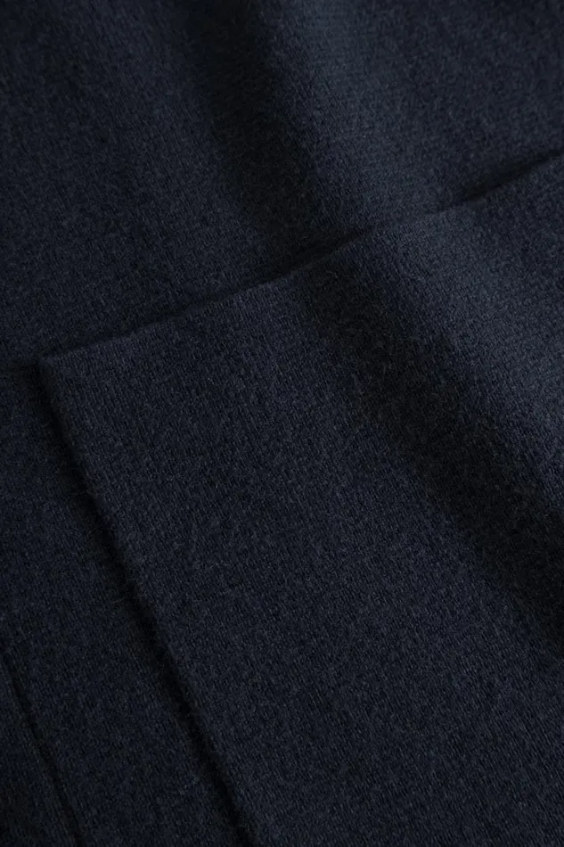 Men Norse Projects Knitwear Kian Merino Cotton Milano Polo Dark Navy