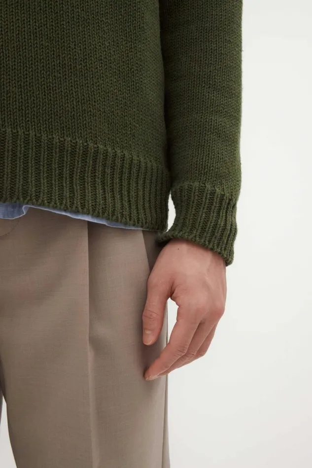 Men Norse Projects Knitwear Lasse Cotton Holiday Polo Ivy Green