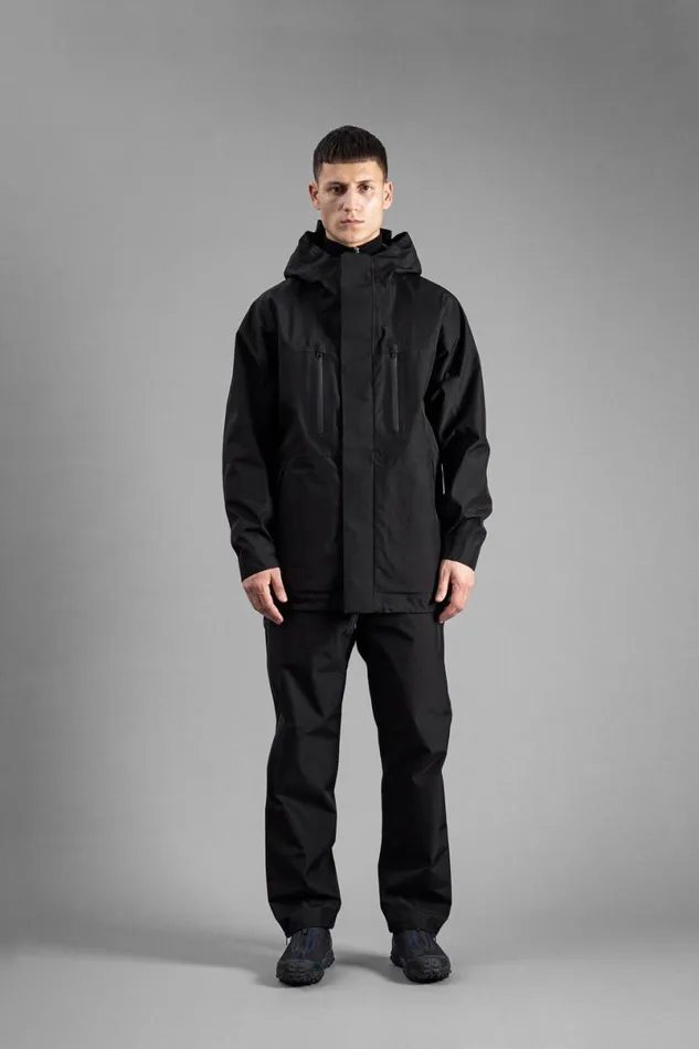 Men Norse Projects Outerwear GoreTex 3L Hooded Parka Jacket Black