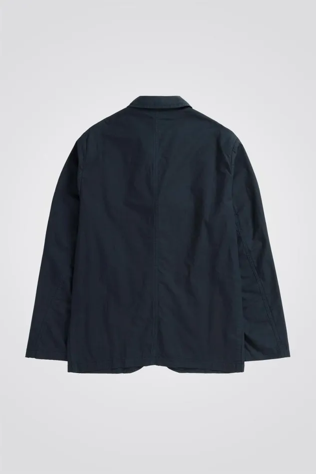Men Norse Projects Outerwear Nilas Typewriter Work Jacket Dark Navy