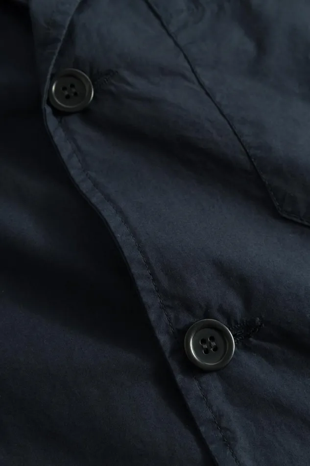 Men Norse Projects Outerwear Nilas Typewriter Work Jacket Dark Navy