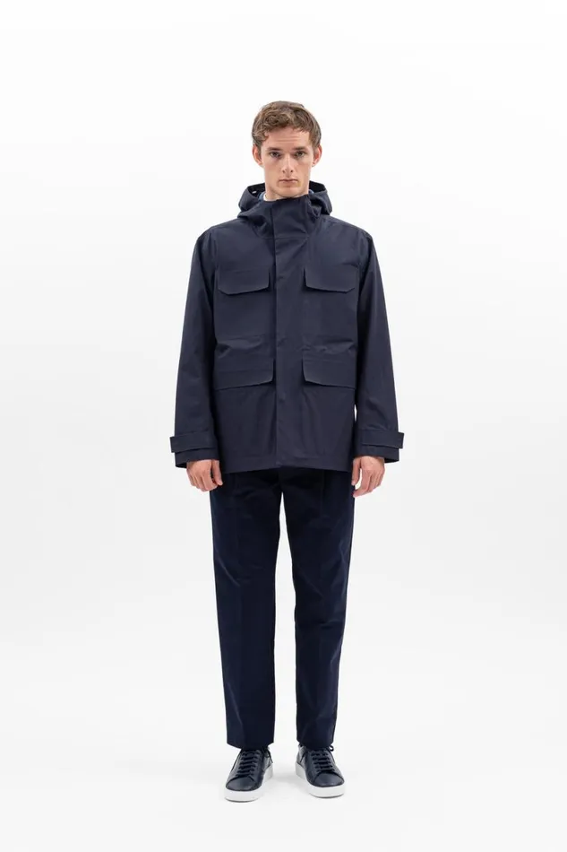 Men Norse Projects Outerwear Nunk Rain Dark Navy