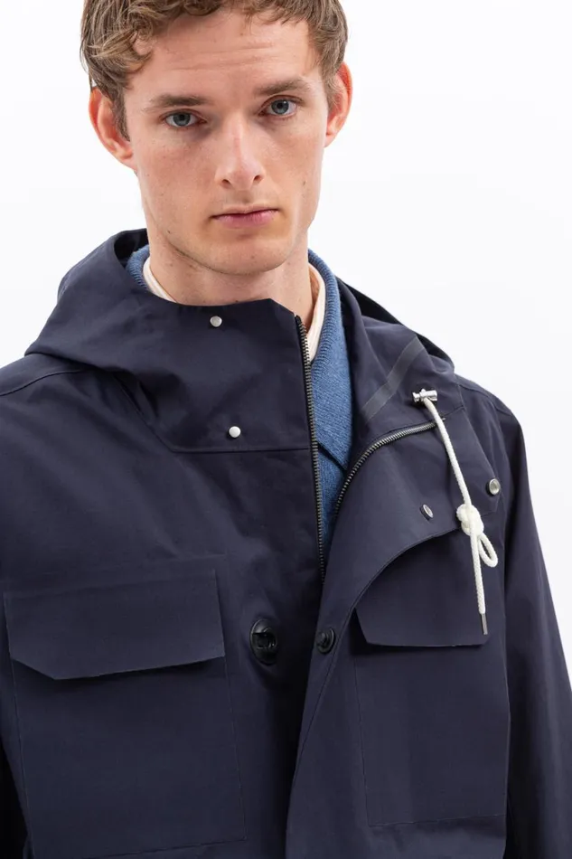 Men Norse Projects Outerwear Nunk Rain Dark Navy