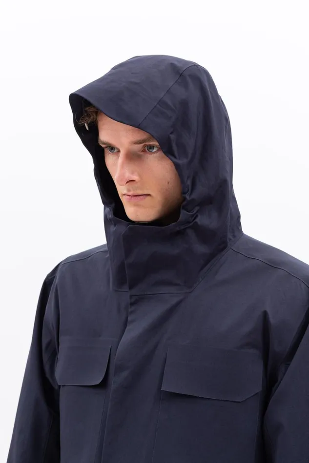 Men Norse Projects Outerwear Nunk Rain Dark Navy
