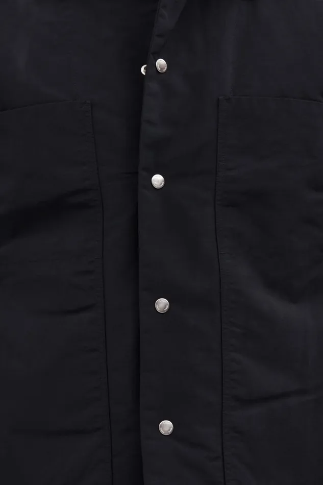 Men Norse Projects Outerwear Pelle Waxed Nylon Insulated Jacket Black