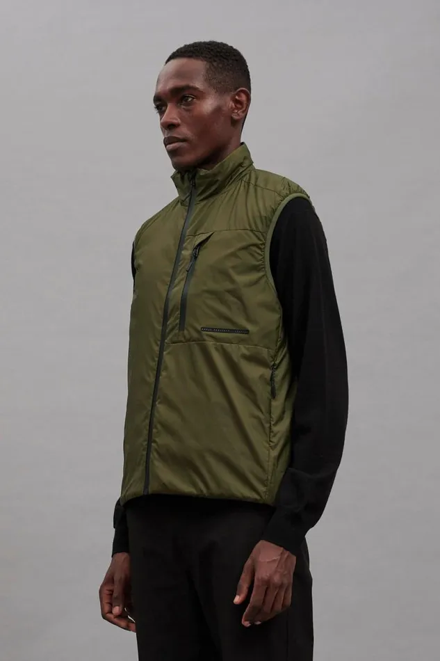 Men Norse Projects Outerwear Pertex Quantum Midlayer Vest Army Green