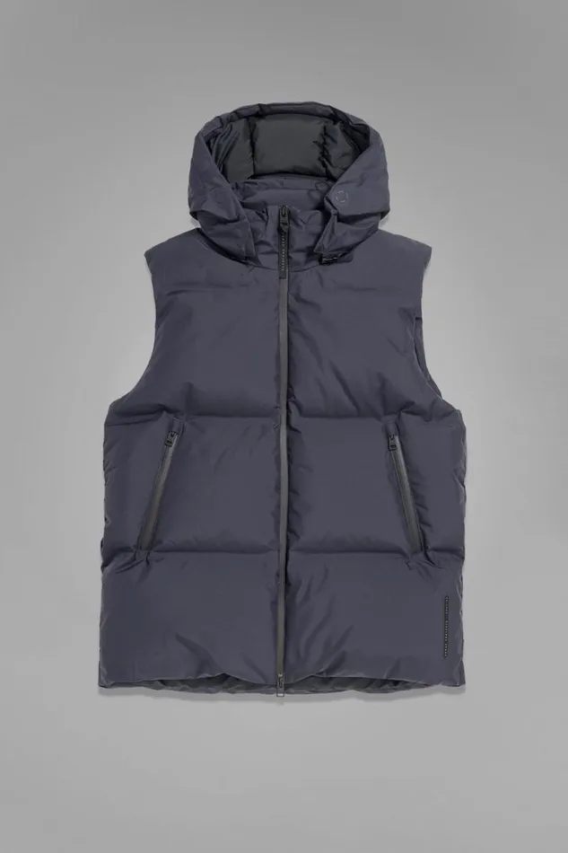 Men Norse Projects Outerwear Pertex Shield Hooded Down Gilet Dark Navy