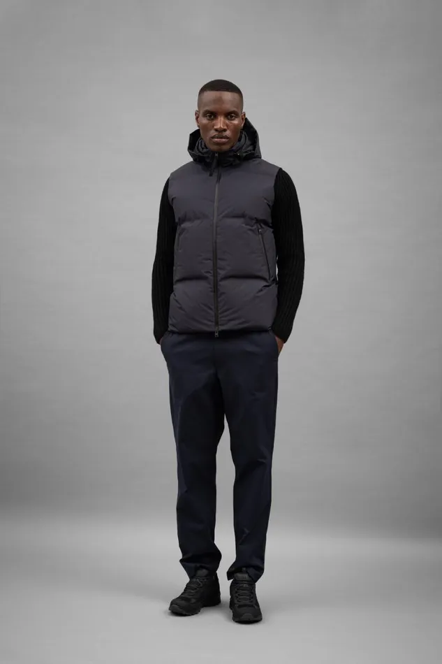 Men Norse Projects Outerwear Pertex Shield Hooded Down Gilet Dark Navy