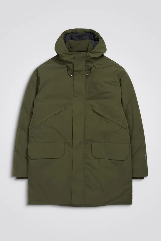 Men Norse Projects Outerwear Stavanger Military Nylon Parka Army Green
