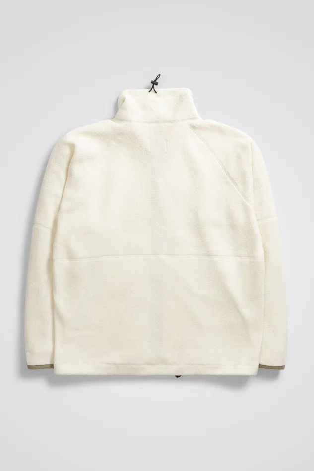 Men Norse Projects Outerwear Tycho Fleece Full Zip Jacket Ecru