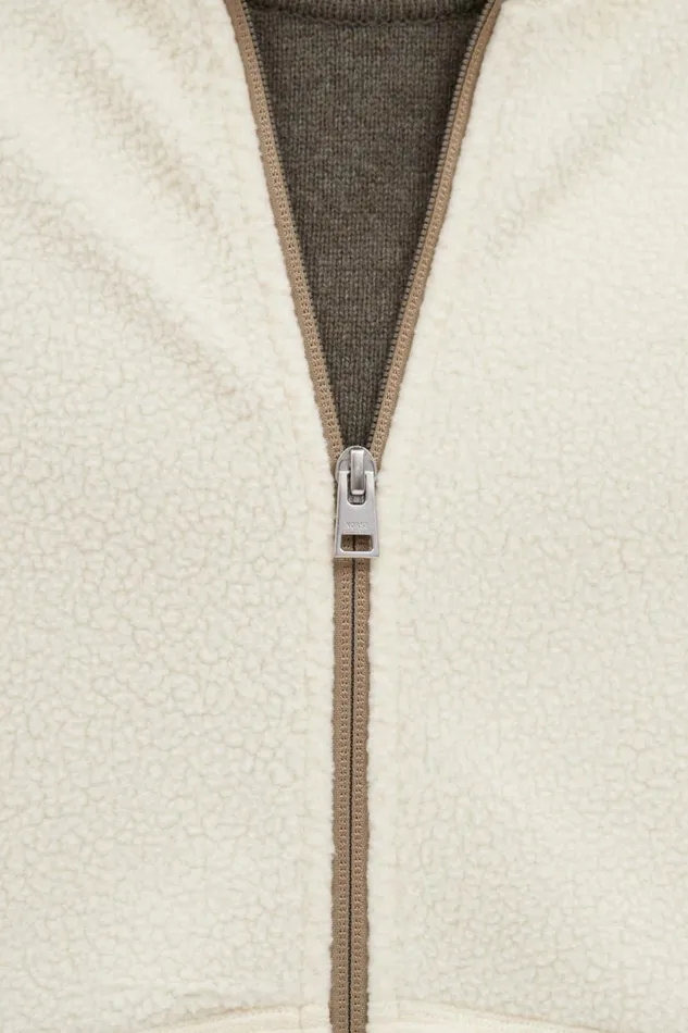 Men Norse Projects Outerwear Tycho Fleece Full Zip Jacket Ecru