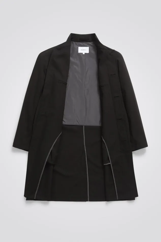 Men Norse Projects Outerwear Vargo Solotex Twill Raglan Mac Black
