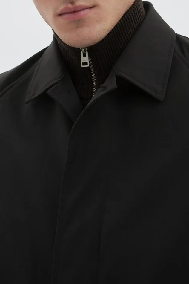 Men Norse Projects Outerwear Vargo Solotex Twill Raglan Mac Black