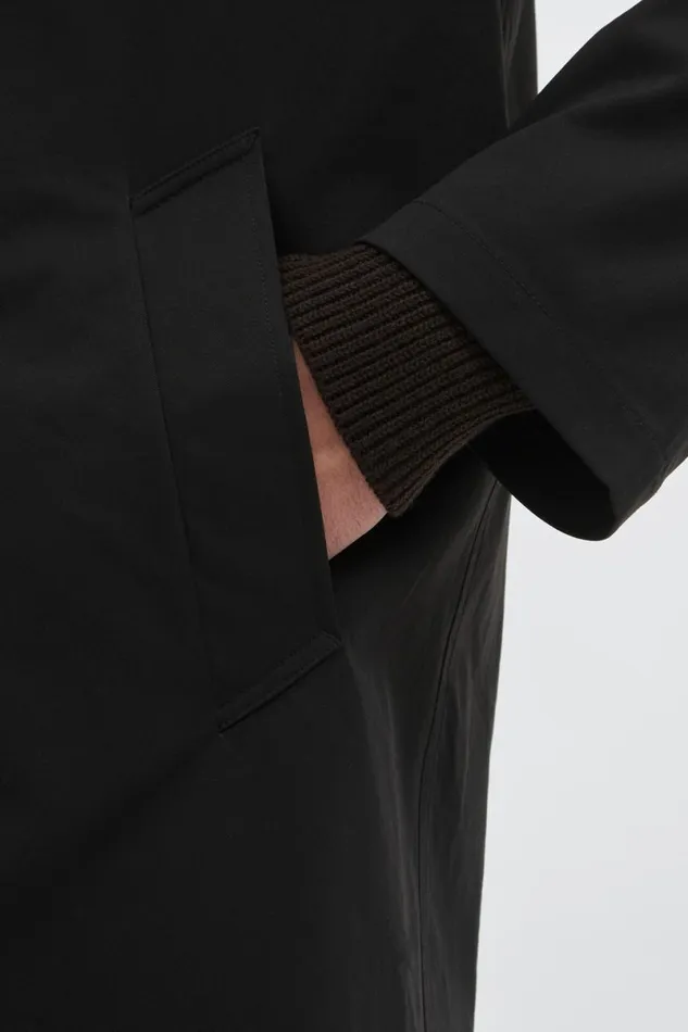 Men Norse Projects Outerwear Vargo Solotex Twill Raglan Mac Black