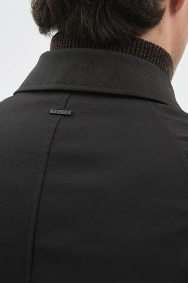 Men Norse Projects Outerwear Vargo Solotex Twill Raglan Mac Black