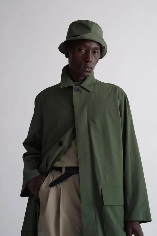 Men Norse Projects Outerwear Vargo Travel Light Raglan Mac Spruce Green