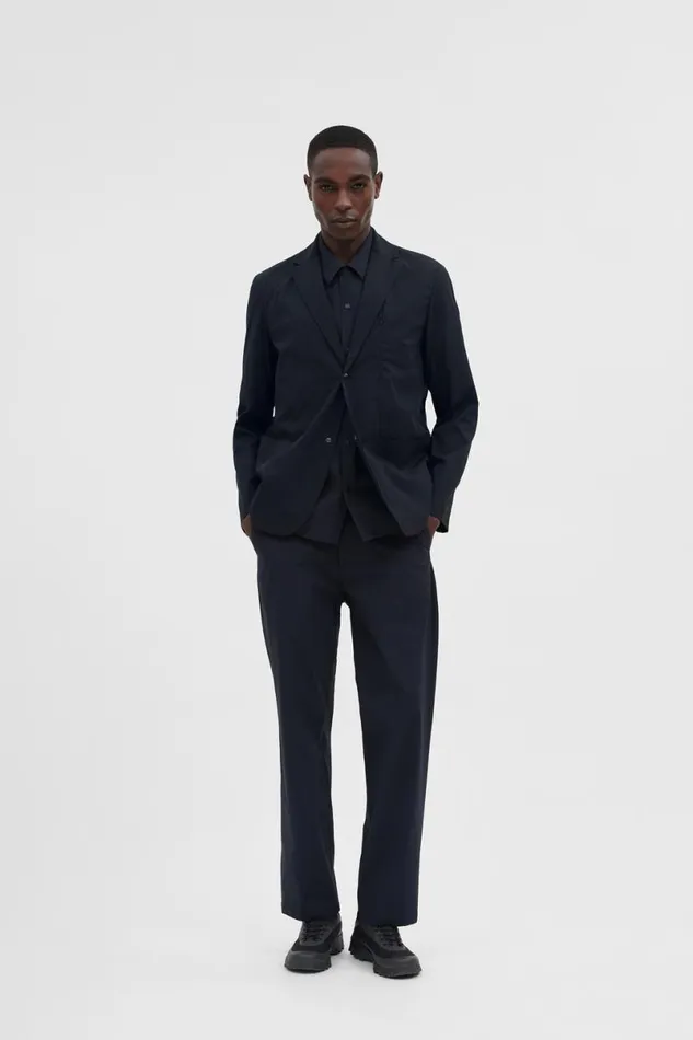 Men Norse Projects Overshirts Emil Travel Light Dark Navy