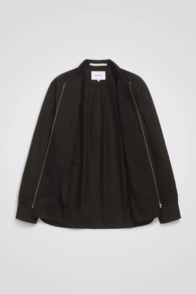 Men Norse Projects Overshirts Ulrik Gabardine Overshirt Espresso