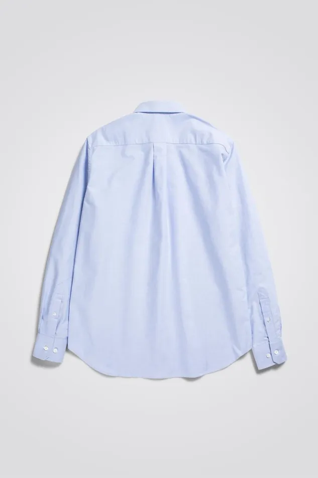 Men Norse Projects Shirting Algot Oxford Monogram Shirt Pale Blue