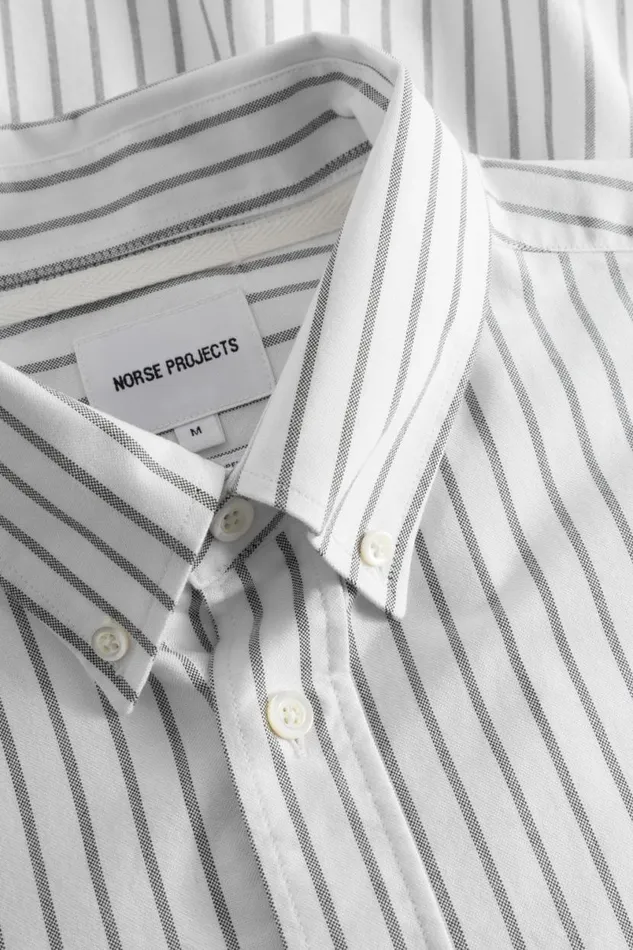 Men Norse Projects Shirting Algot Oxford Monogram Shirt Spruce Green