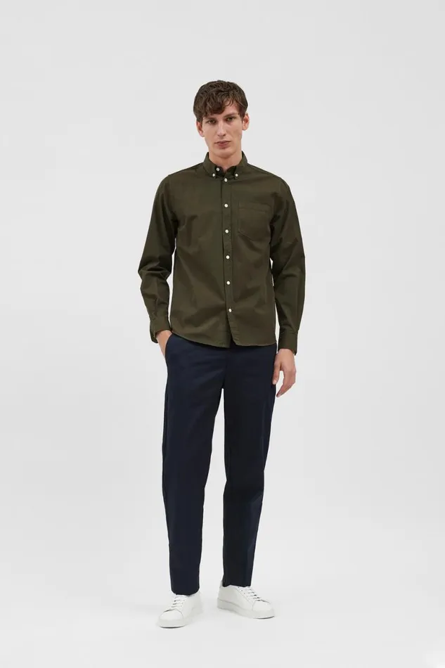 Men Norse Projects Shirting Anton Light Twill Shirt Beech Green