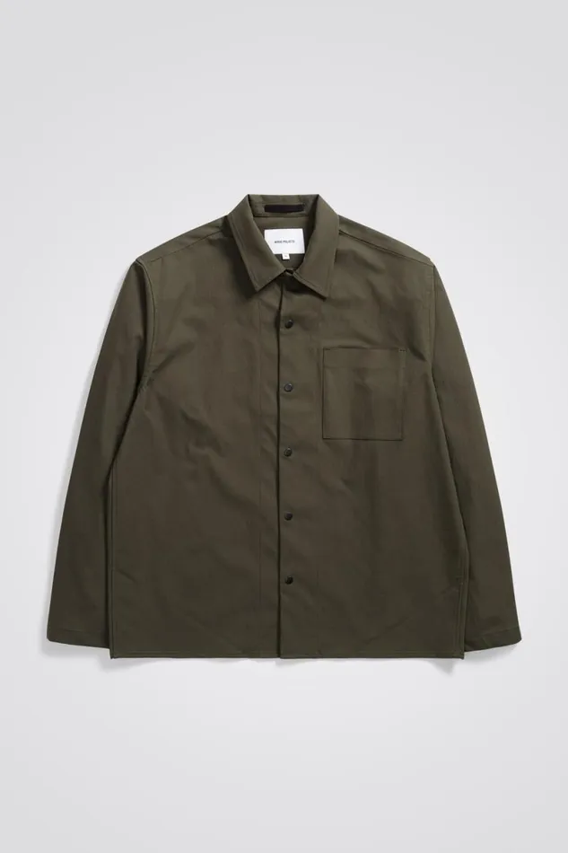 Men Norse Projects Shirting Carsten Solotex Twill Shirt LS Beech Green