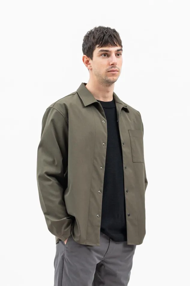 Men Norse Projects Shirting Carsten Solotex Twill Shirt LS Beech Green
