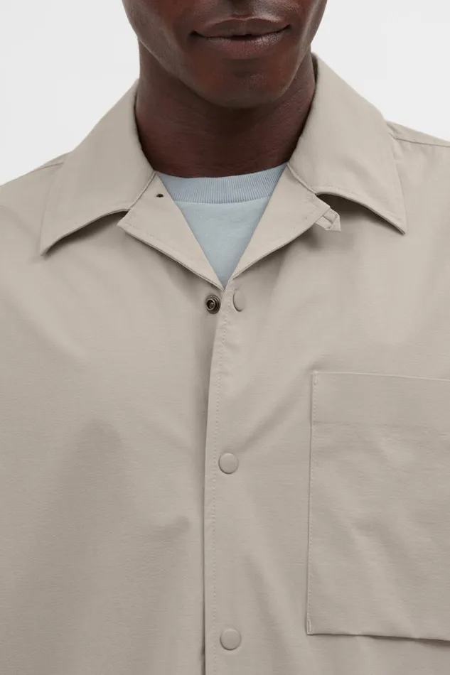 Men Norse Projects Shirting Carsten Travel Light Light Khaki