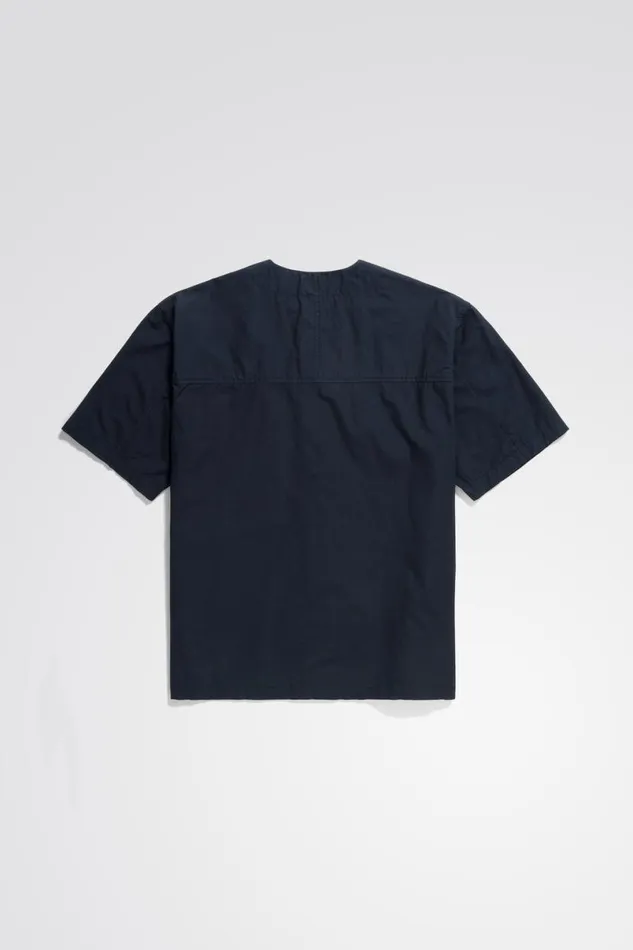 Men Norse Projects Shirting Erwin Typewriter SS Shirt Dark Navy
