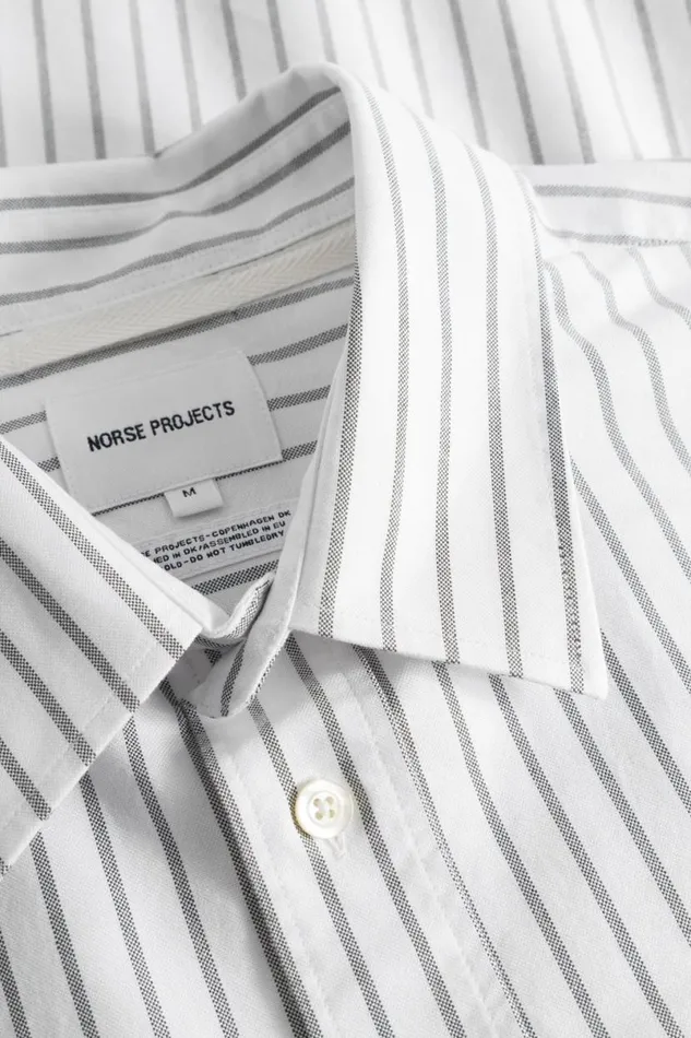 Men Norse Projects Shirting Ivan Oxford Monogram Spruce Green