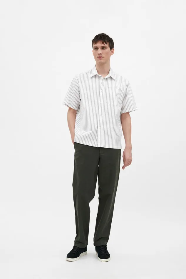 Men Norse Projects Shirting Ivan Oxford Monogram Spruce Green