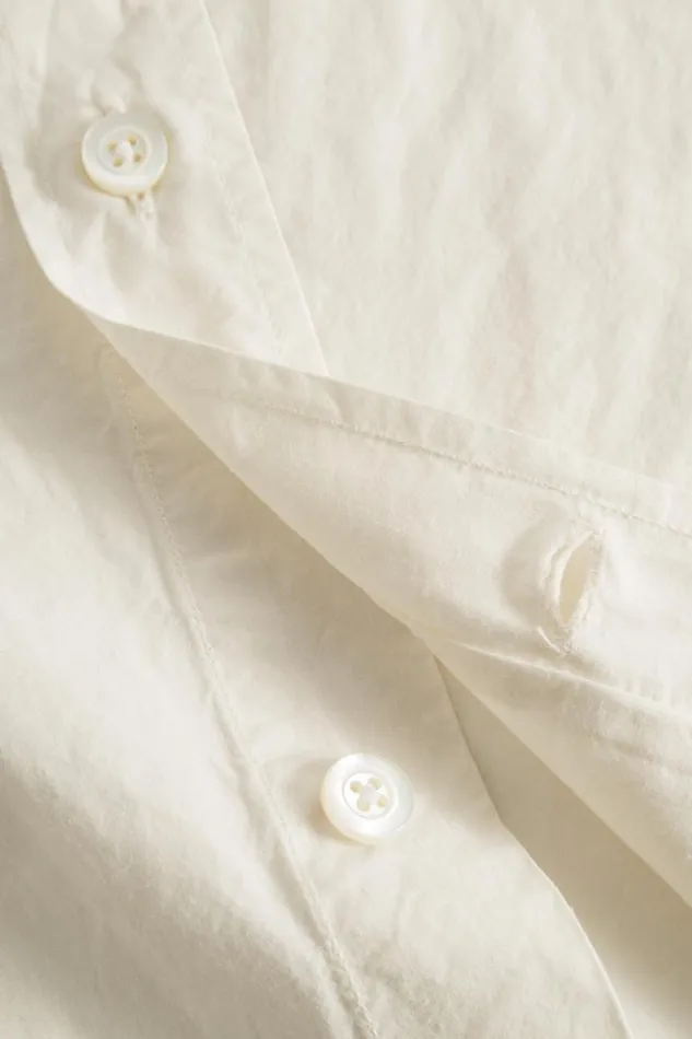 Men Norse Projects Shirting Osvald Tencel Enamel White