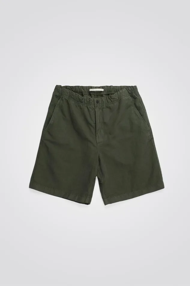 Men Norse Projects Shorts Ezra Relaxed Cotton Linen Short Spruce Green