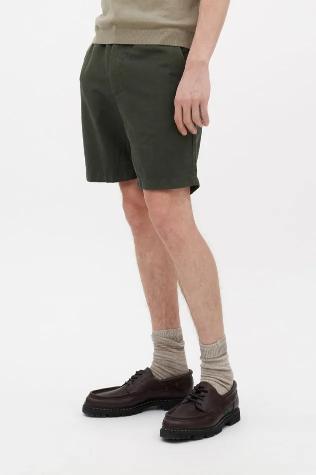 Men Norse Projects Shorts Ezra Relaxed Cotton Linen Short Spruce Green