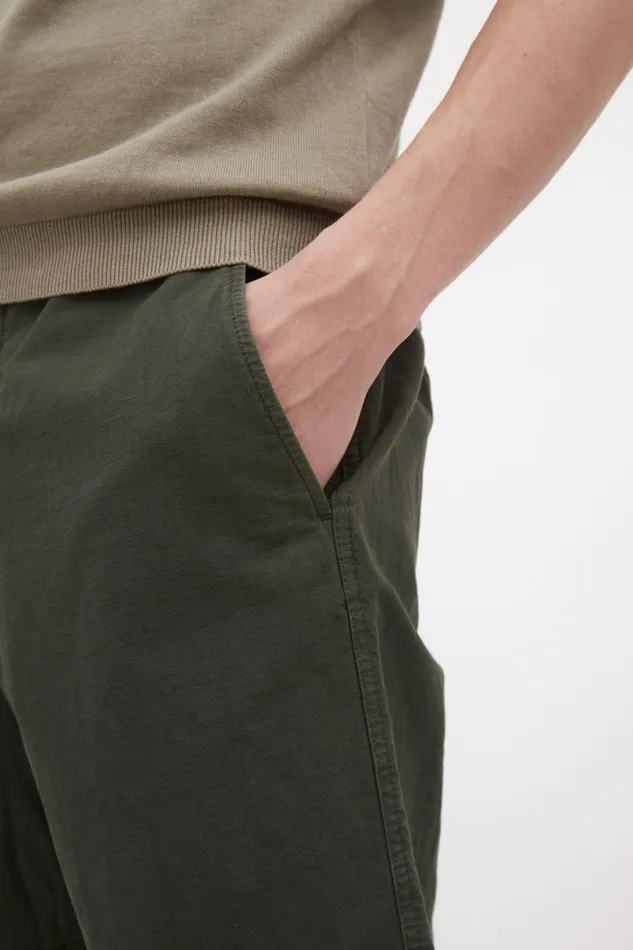Men Norse Projects Shorts Ezra Relaxed Cotton Linen Short Spruce Green