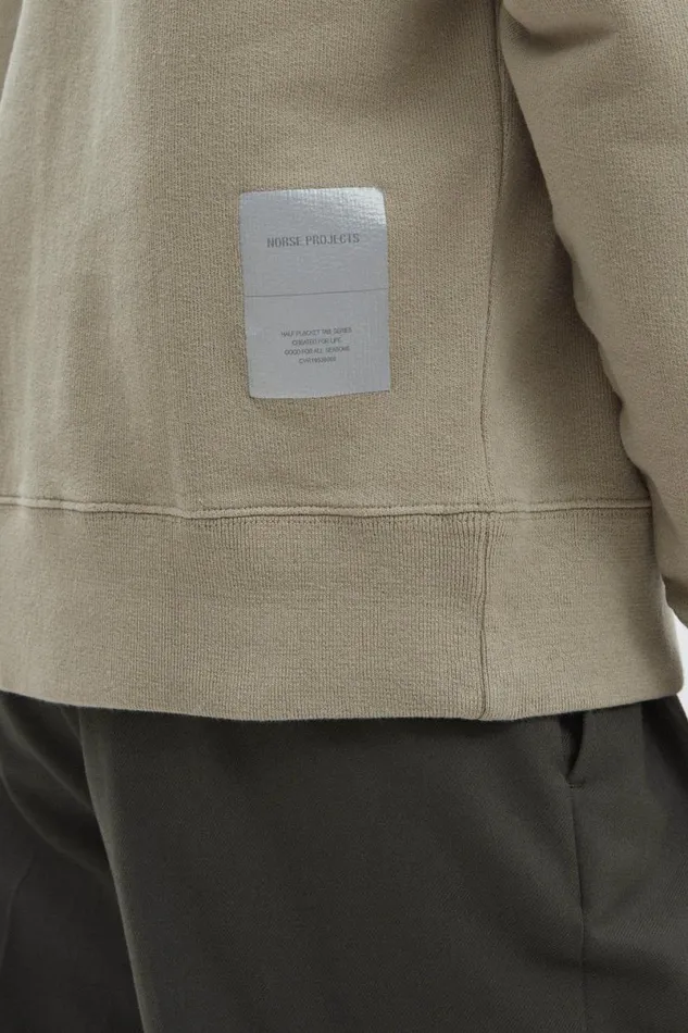 Men Norse Projects Sweatshirts Fraser Relaxed Tab Series LS Polo Sand