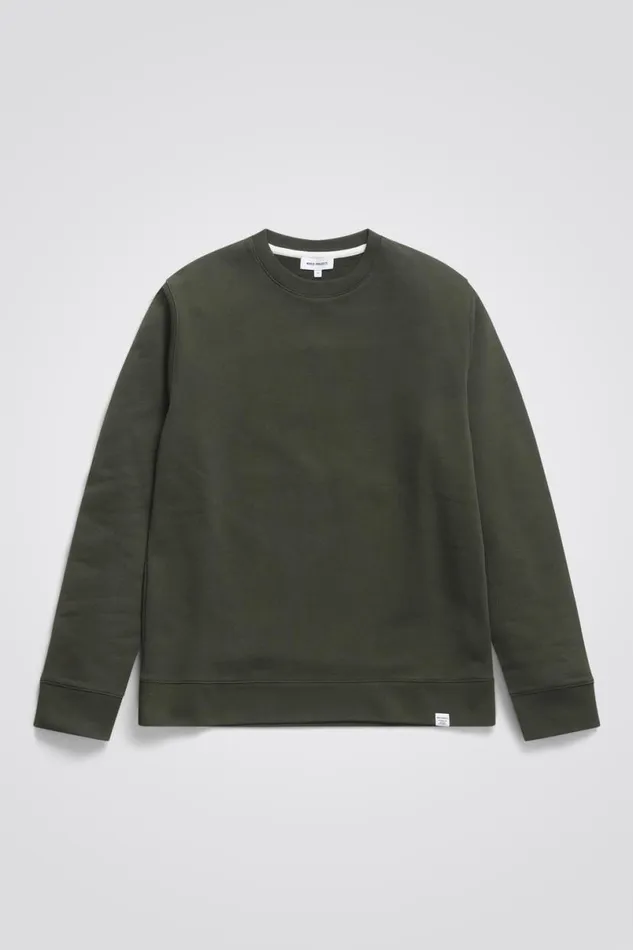 Men Norse Projects Sweatshirts Vagn Classic Crew Army Green
