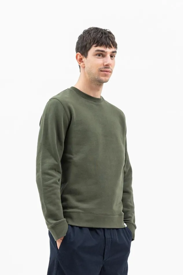 Men Norse Projects Sweatshirts Vagn Classic Crew Army Green
