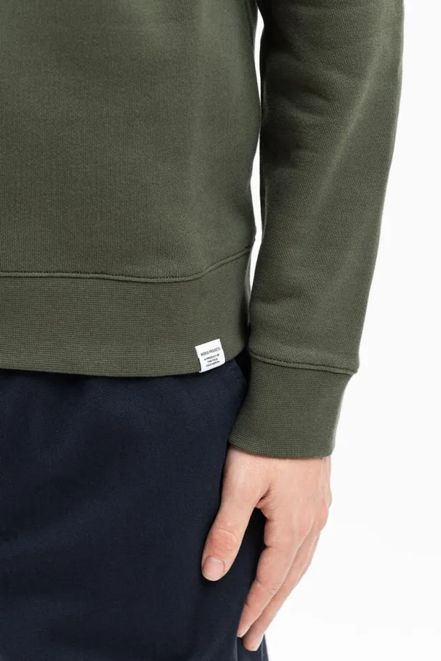 Men Norse Projects Sweatshirts Vagn Classic Crew Army Green