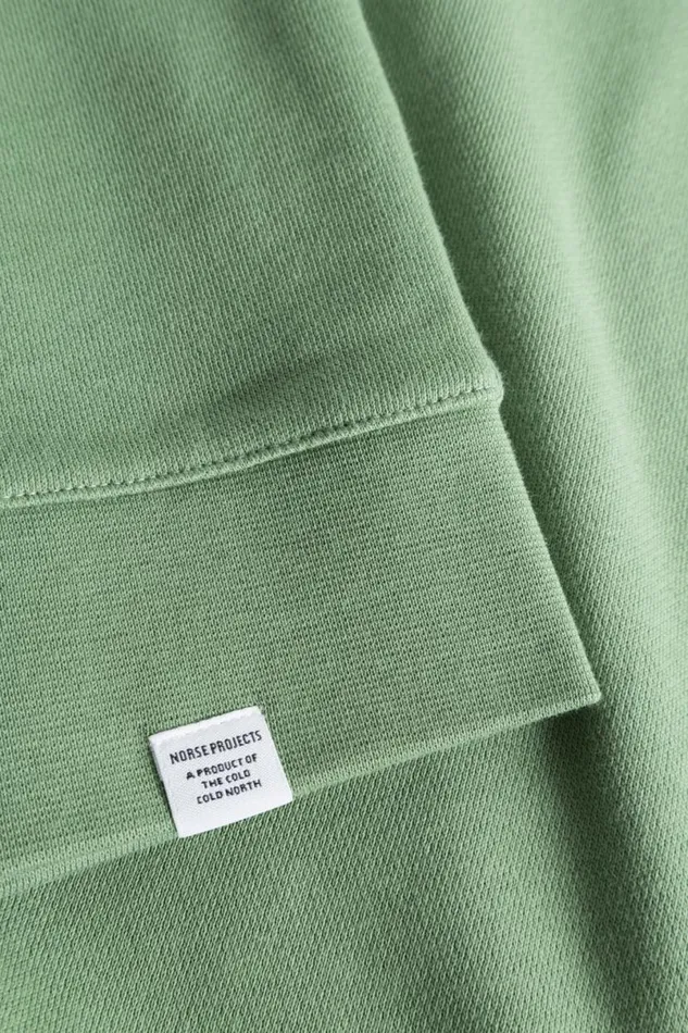 Men Norse Projects Sweatshirts Vagn Classic Crew Linden Green