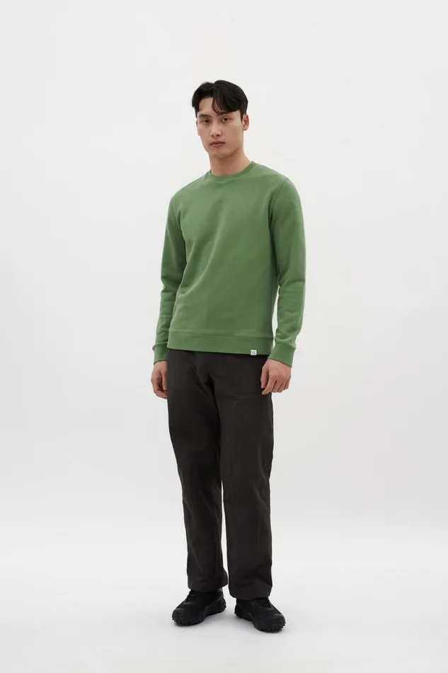 Men Norse Projects Sweatshirts Vagn Classic Crew Linden Green