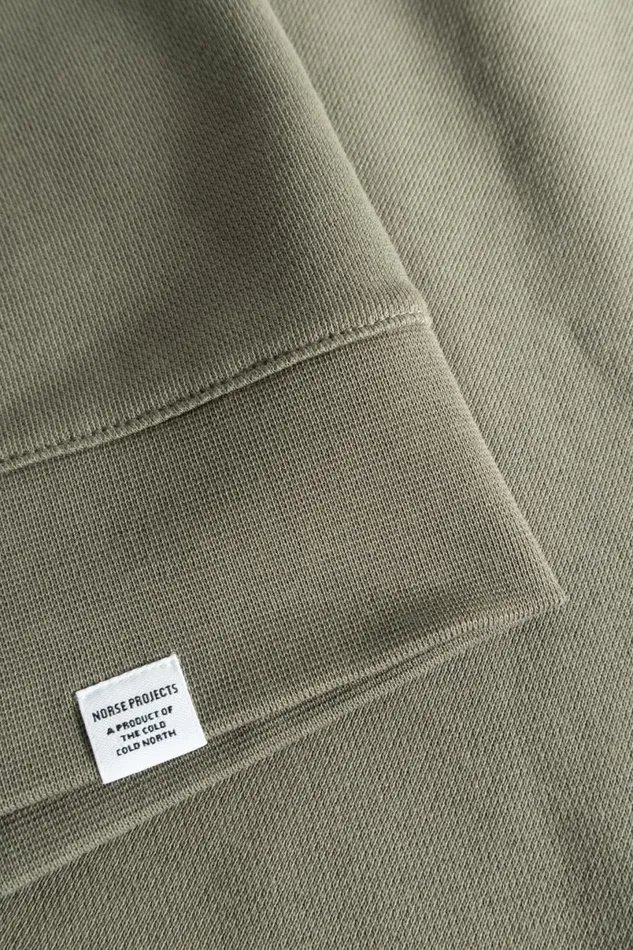 Men Norse Projects Sweatshirts Vagn Classic Crew Sediment Green