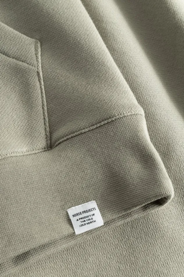 Men Norse Projects Sweatshirts Vagn Classic Hoodie Clay