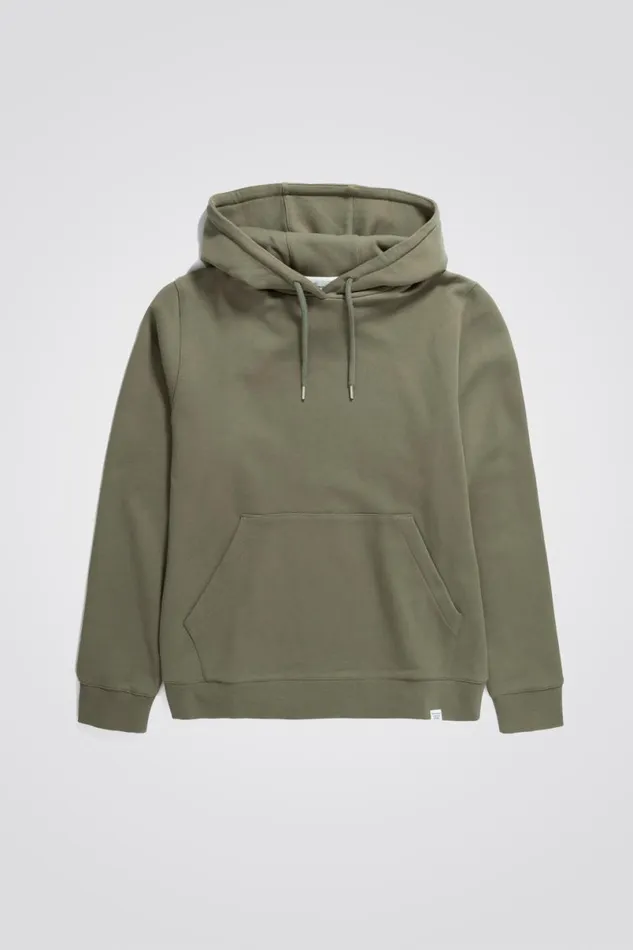 Men Norse Projects Sweatshirts Vagn Classic Hoodie Sediment Green