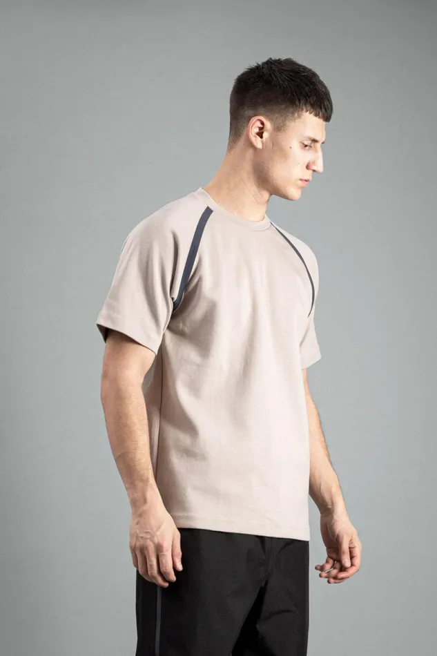 Men Norse Projects TShirts Cordura Tech Tshirt Mid Khaki